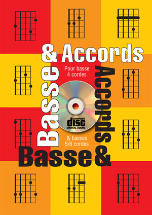 méthode pour apprendre les accords à la basse, avec tablature, débutant