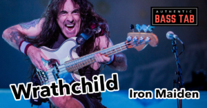 iron maiden- whrathchild, tablature, basse fender precision steve harris