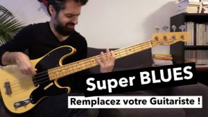 cours de basse, blues, tablature