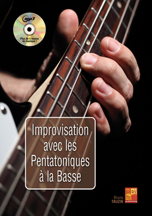 improvisation avec la gammes pentatoniques à la basse, tablature