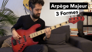 Vidéo cours de basse arpèges majeur 3 formes