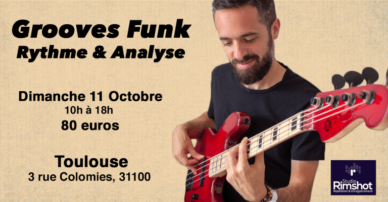 Masterclass grooves funk à Toulouse