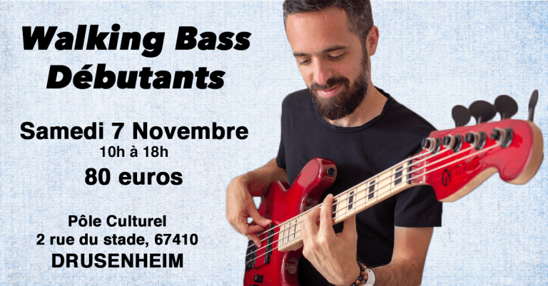 Masterclass walking bass débutants à Drusenheim