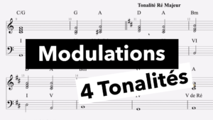 Cours d'harmonie, modulations, basse, theorie, solfege, accords