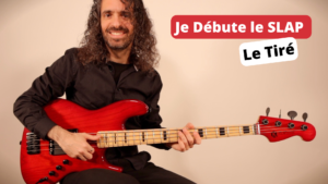 Cours de basse, je débute le slap, technique du tiré, tablature, tuto, débutant