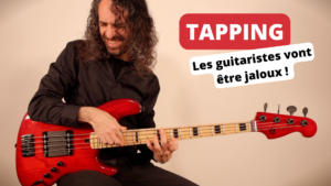 cours de basse, tapping, debutant, tablature