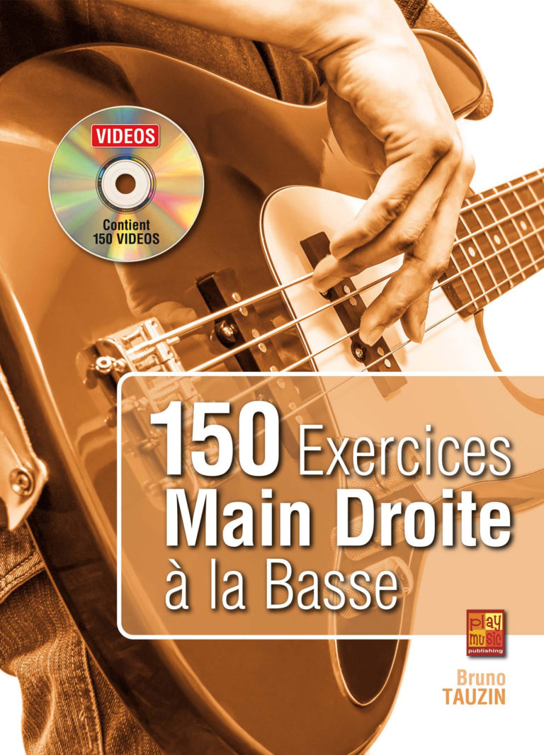 Méthode de basse, technique, débutant, 150 exercices main droite, tablature