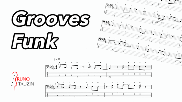 funk, basse, bassiste, cours, exercice, tablature, debutant, groove
