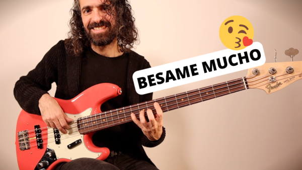 bésame mucho, basse solo, tablature