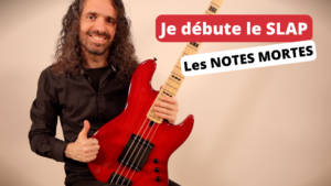 je débute le slap, cours, tablature, technique, notes mortes