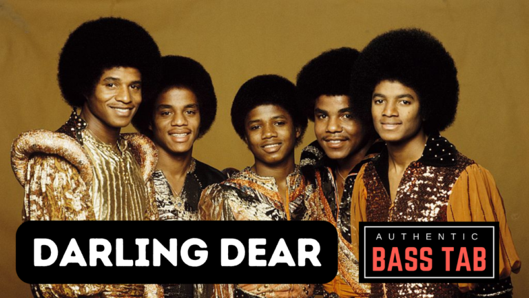 darling dear, Jackson 5, bass cover, tablature