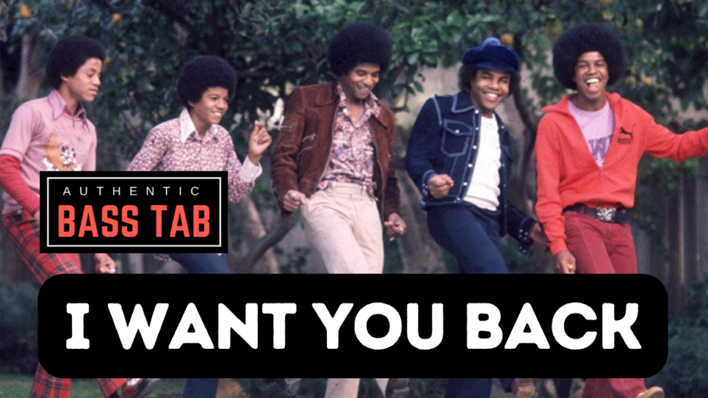 jackson 5, i want you back, Motown, James Jameson, bass tab