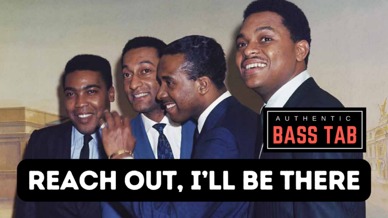 motown, basse, tablature, reach out, four tops