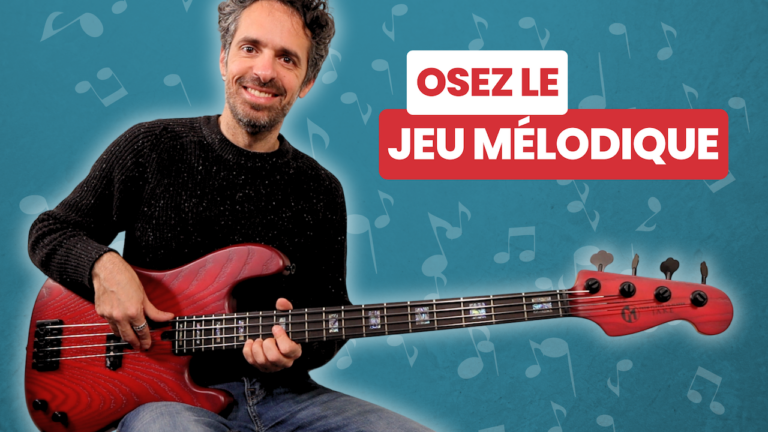 cours de basse, osez le jeu mélodique, création
