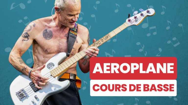 cours de basse slap, aeroplane, Red Hot Chili Peppers