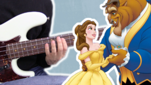 disney bass solo, la belle et la bete, tablature