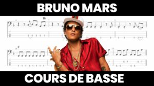 cours de basse, tablature, bruno mars, locked out of heaven
