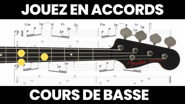 cours de basse, jeu en accords, Rocco palladino, jazz bass