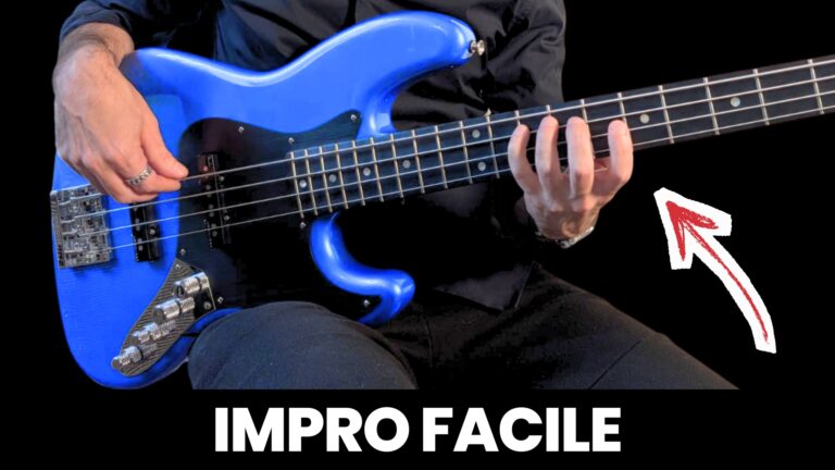 improvisation à la basse, gamme pentatonique, grille d'accords