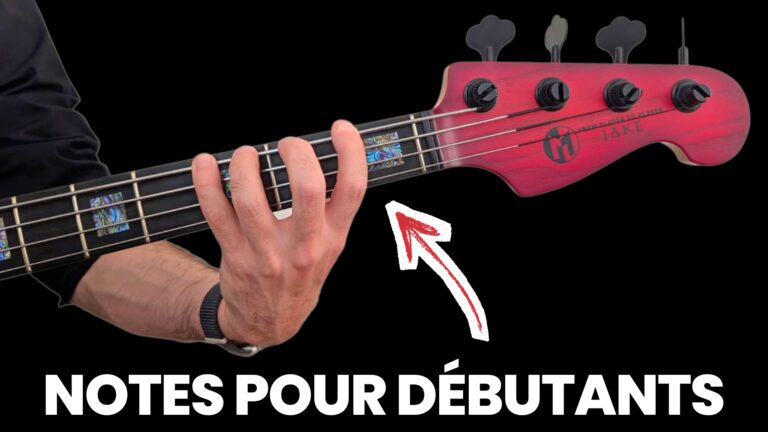 cours de basse pour débutants, notes sur le manche