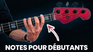 cours de basse pour débutants, notes sur le manche