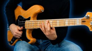 melodic slap bass solo, tablature
