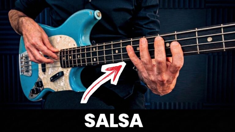 cours de basse salsa, tablature