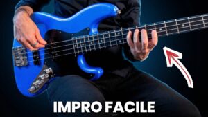 improvisation à la basse, gamme pentatonique, grille d'accords