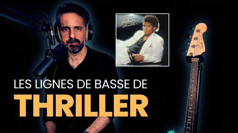 Michael Jackson, thriller, album, basse, tablature, cours, louis johnson