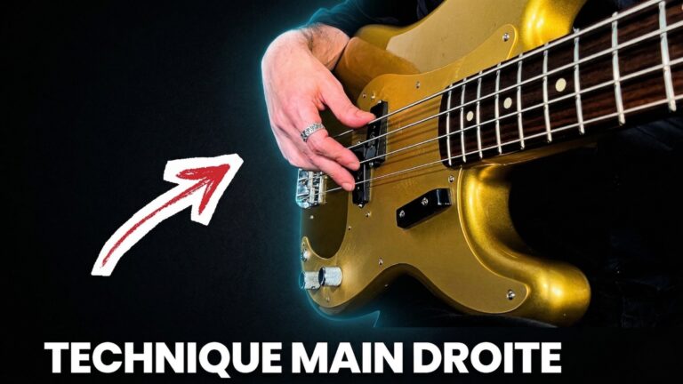 technique basse main droite, cours débutant