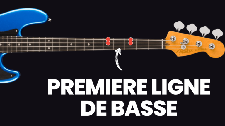 cours de basse débutants, tablature