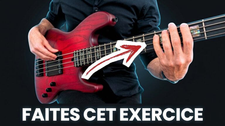 cours de basse pour débutants, exercice, technique